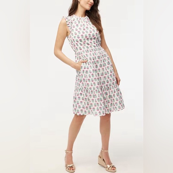 J. Crew Factory Flutter Sleeve Mini Dress - Picture 1 of 9